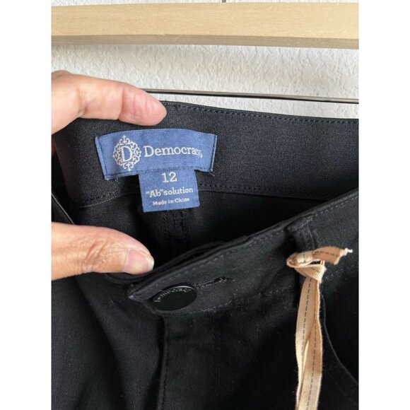 Democracy Women’s AB Solution Itty Bitty Bootcut Jeans Black Size 12 NEW Stretch - Picture 10 of 13